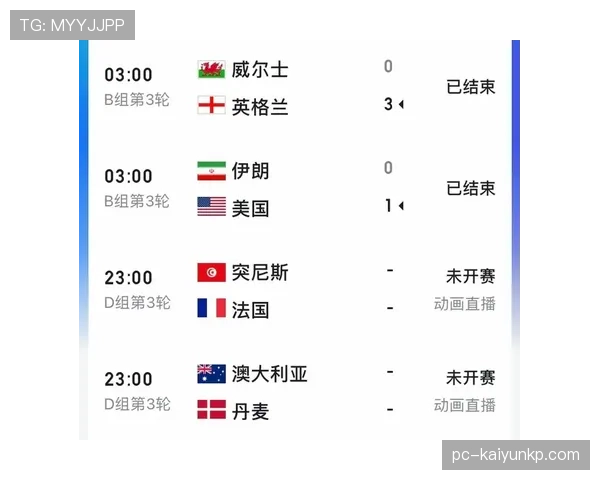 世界杯美国队D组赛程安排一览